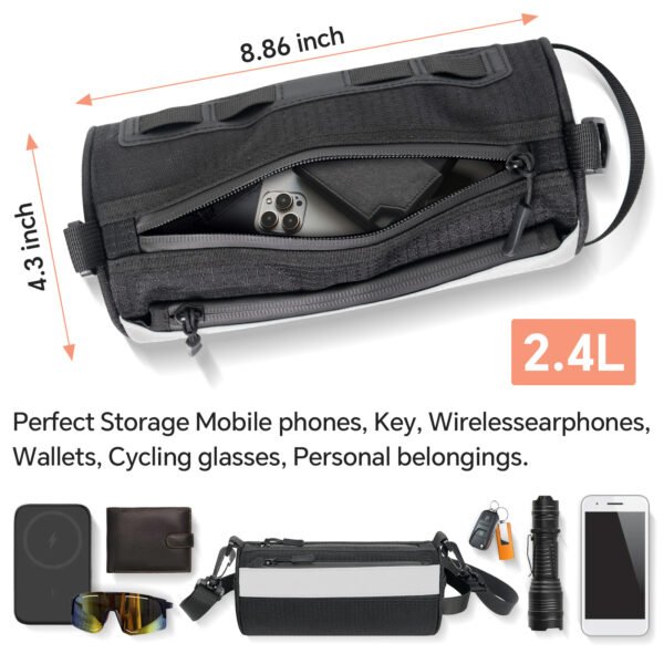 Weekandigo Cycling Handlebar Bag Universal Fit for Multiple Bikes